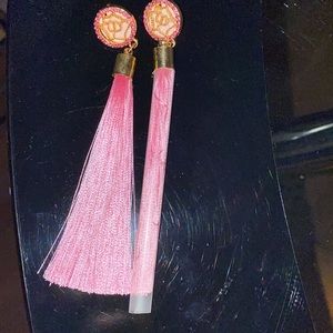 Fashion jewelry Flower Rose Tassel Drop Earrings
